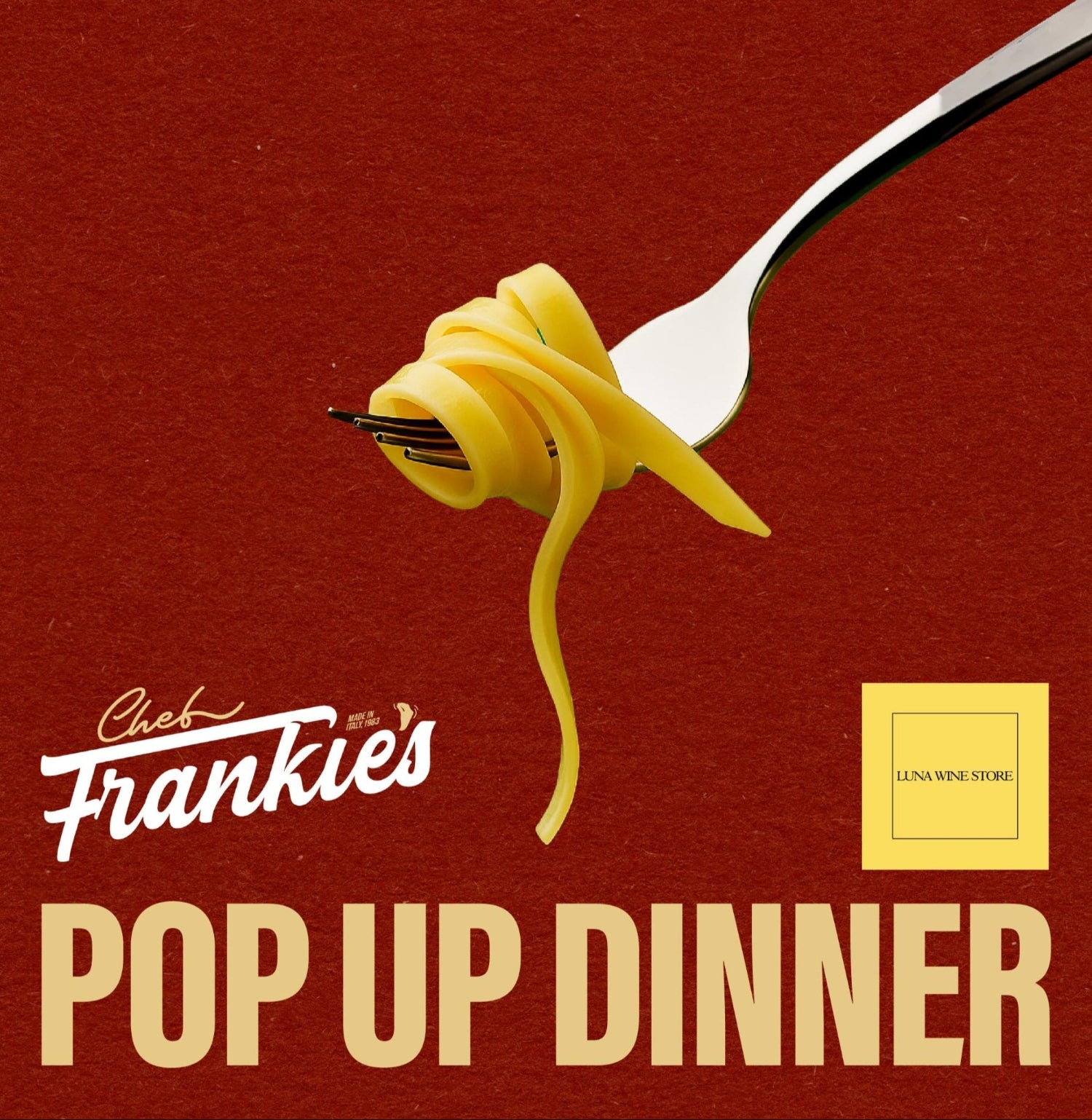 Frankie&#39;s Pop-up Dinner 2nd sitting 8pm - 10pm