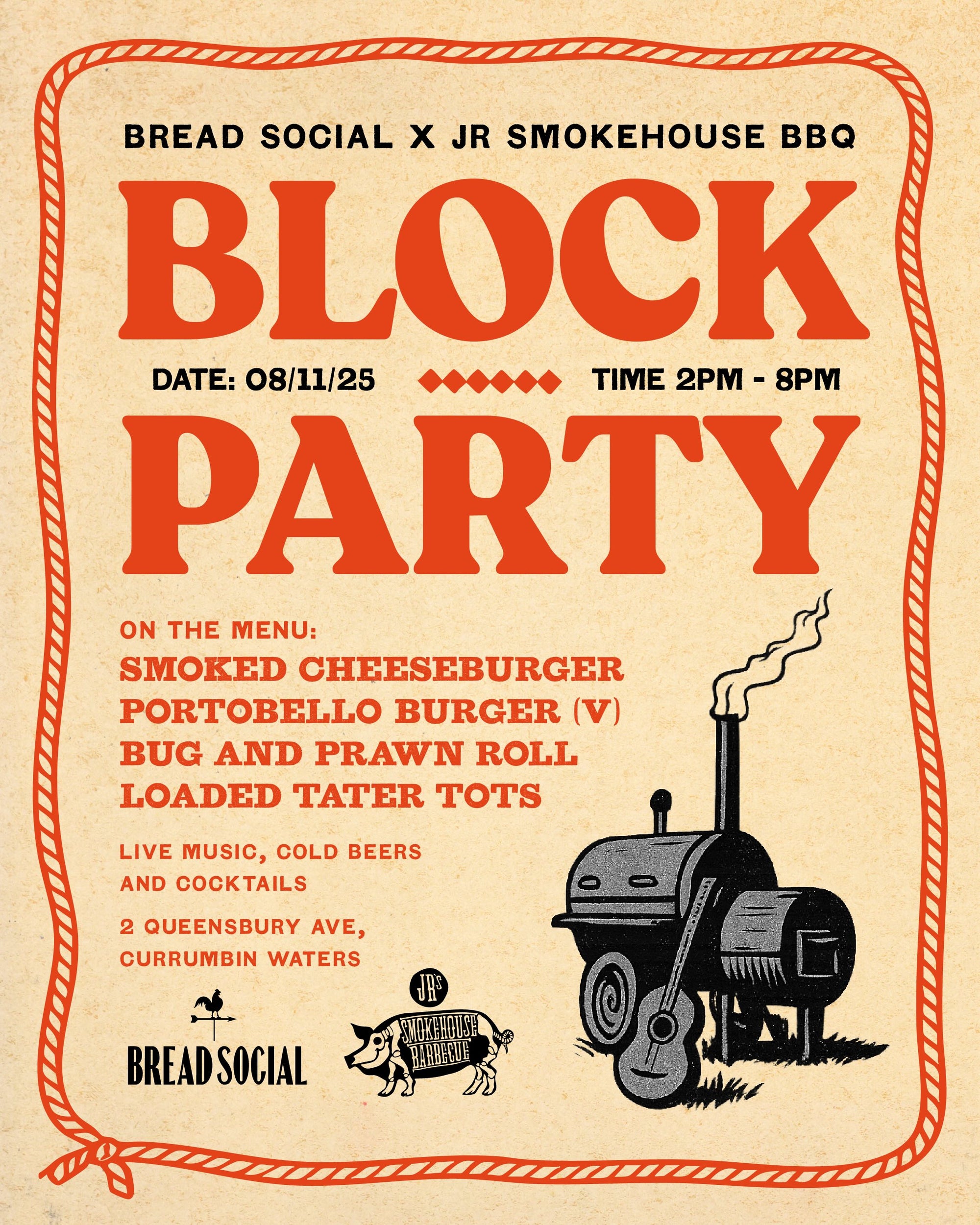 RSVP - Bread Social x JR’s Smokehouse Barbecue Block Party